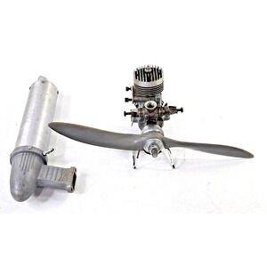 FOX 40 Nitro Glow Fuel RC Airplane Motor w Muffler